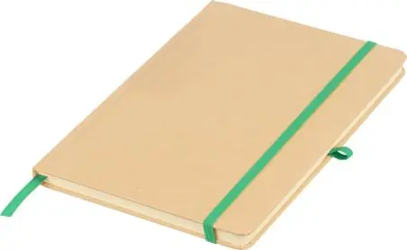Cuaderno Kraft A5 80p 70gsm aluminio efecto espejo FSC