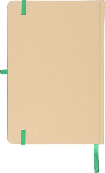 Cuaderno Kraft A5 80p 70gsm aluminio efecto espejo FSC