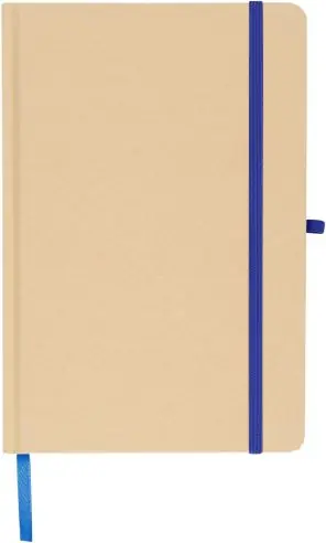Cuaderno Kraft A5 80p 70gsm aluminio efecto espejo FSC