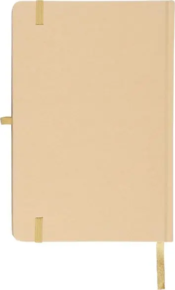 Cuaderno Kraft A5 80p 70gsm aluminio efecto espejo FSC