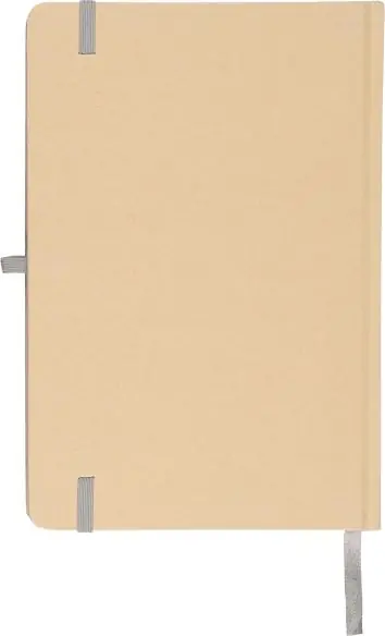 Cuaderno Kraft A5 80p 70gsm aluminio efecto espejo FSC
