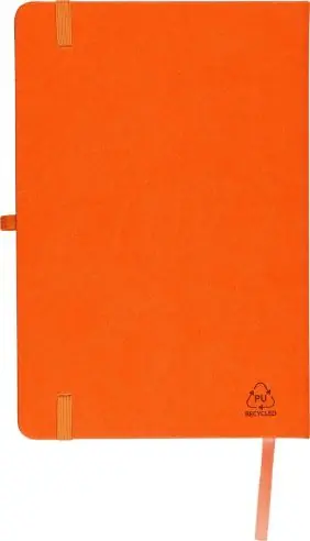 Cuaderno PU reciclado A5 80p 70gsm FSC grabado relieve