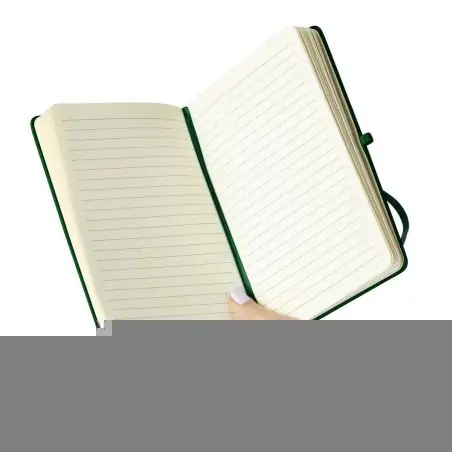 Cuaderno PU reciclado A5 80p 70gsm FSC grabado relieve