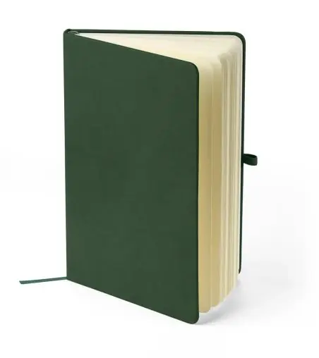 Cuaderno PU reciclado A5 80p 70gsm FSC grabado relieve