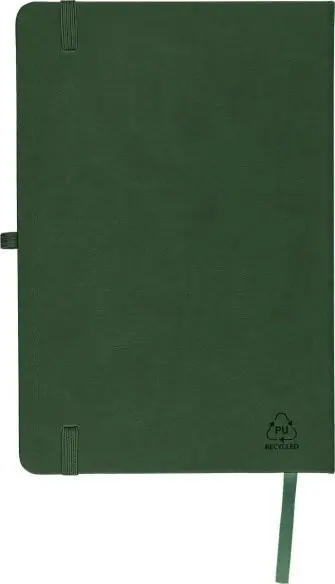Cuaderno PU reciclado A5 80p 70gsm FSC grabado relieve