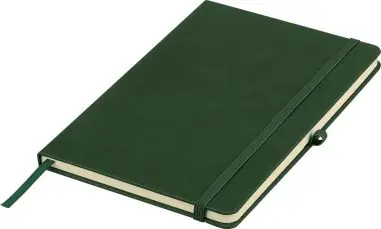 Cuaderno PU reciclado A5 80p 70gsm FSC grabado relieve