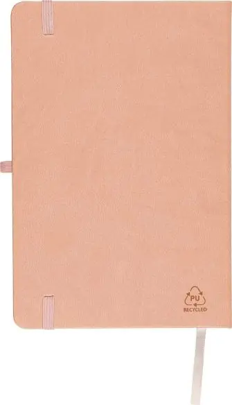 Cuaderno PU reciclado A5 80p 70gsm FSC grabado relieve