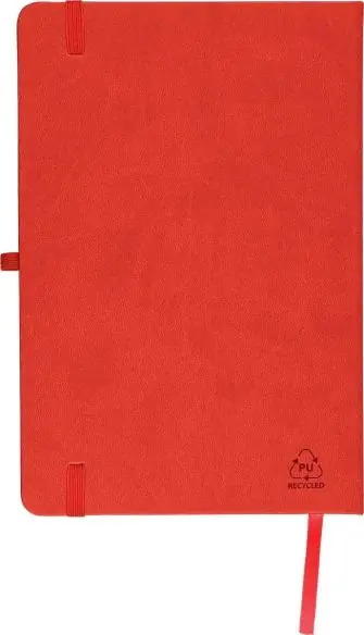 Cuaderno PU reciclado A5 80p 70gsm FSC grabado relieve