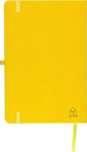 Cuaderno PU reciclado A5 80p 70gsm FSC grabado relieve