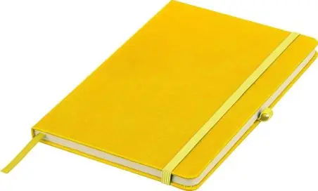 Cuaderno PU reciclado A5 80p 70gsm FSC grabado relieve