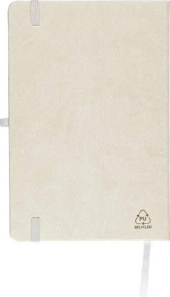 Cuaderno PU reciclado A5 80p 70gsm FSC grabado relieve