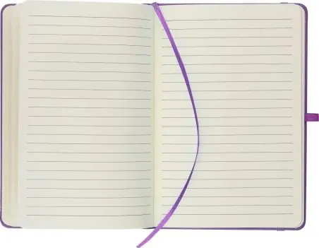 Cuaderno PU reciclado A5 80p 70gsm FSC grabado relieve