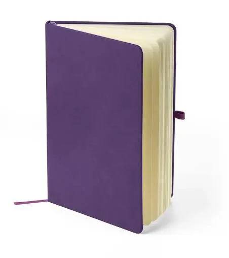 Cuaderno PU reciclado A5 80p 70gsm FSC grabado relieve