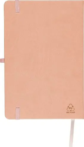 Cuaderno PU reciclado A5 80p 70gsm FSC grabado relieve