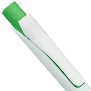 Bolígrafo ABS reciclado cuadrado tinta azul