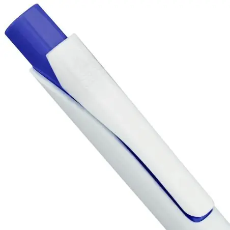 Bolígrafo ABS reciclado cuadrado tinta azul