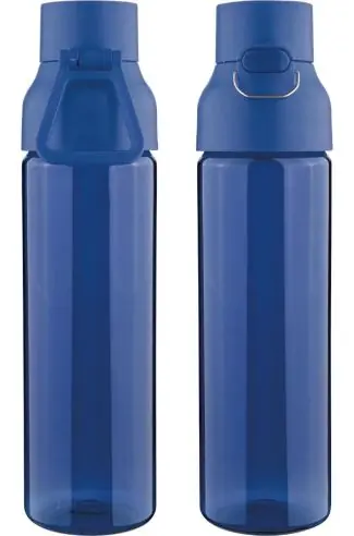 Botella Tritan Bliss 750 ml cierre botón asa transporte PP