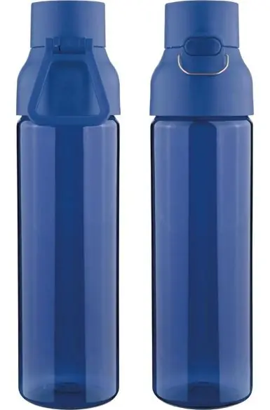 Botella Tritan Bliss 750 ml cierre botón asa transporte PP