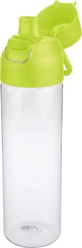 Botella Tritan Dune 750 ml cuerpo transparente cierre botón