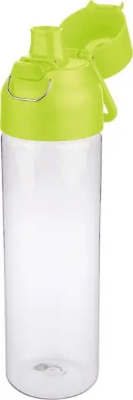Botella Tritan Dune 750 ml cuerpo transparente cierre botón