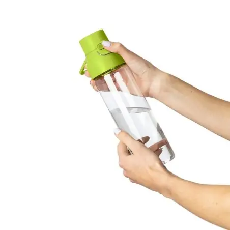 Botella Tritan Dune 750 ml cuerpo transparente cierre botón