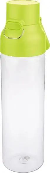 Botella Tritan Dune 750 ml cuerpo transparente cierre botón