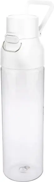 Botella Tritan Dune 750 ml cuerpo transparente cierre botón