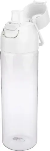 Botella Tritan Dune 750 ml cuerpo transparente cierre botón