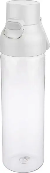 Botella Tritan Dune 750 ml cuerpo transparente cierre botón