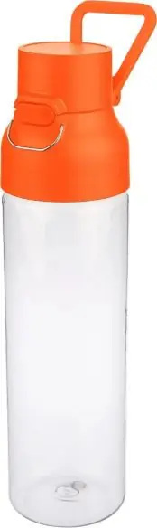 Botella Tritan Dune 750 ml cuerpo transparente cierre botón