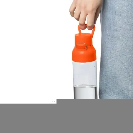 Botella Tritan Dune 750 ml cuerpo transparente cierre botón