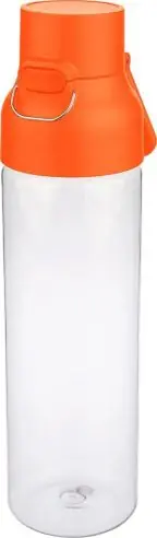 Botella Tritan Dune 750 ml cuerpo transparente cierre botón