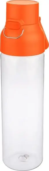 Botella Tritan Dune 750 ml cuerpo transparente cierre botón