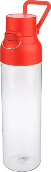 Botella Tritan Dune 750 ml cuerpo transparente cierre botón