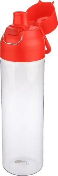 Botella Tritan Dune 750 ml cuerpo transparente cierre botón