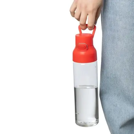 Botella Tritan Dune 750 ml cuerpo transparente cierre botón