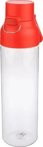Botella Tritan Dune 750 ml cuerpo transparente cierre botón