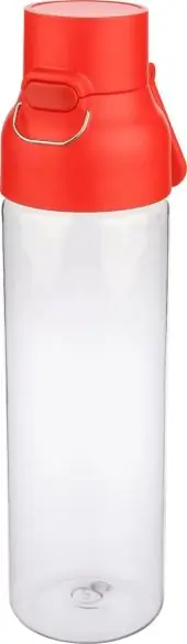 Botella Tritan Dune 750 ml cuerpo transparente cierre botón