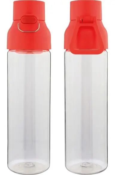 Botella Tritan Dune 750 ml cuerpo transparente cierre botón