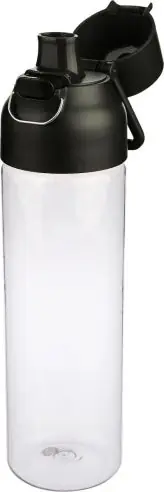 Botella Tritan Dune 750 ml cuerpo transparente cierre botón