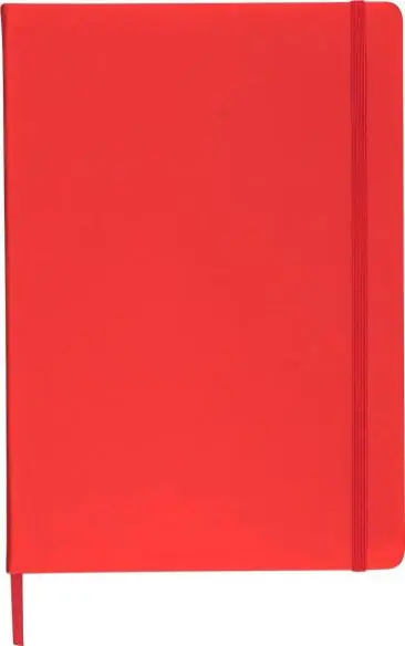 Cuaderno A4 PU reciclado 96p 65gsm FSC banda elástica