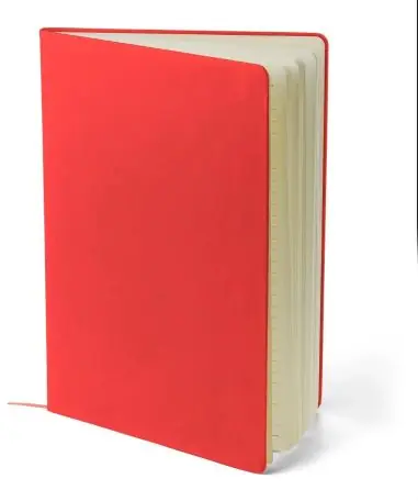 Cuaderno A4 PU reciclado 96p 65gsm FSC banda elástica