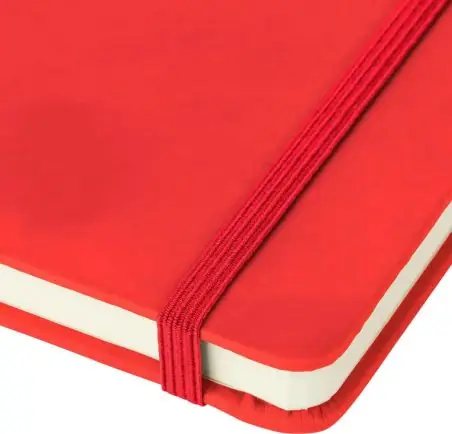 Cuaderno A4 PU reciclado 96p 65gsm FSC banda elástica