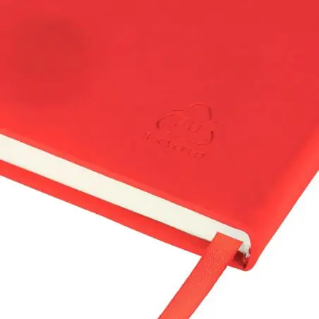 Cuaderno A4 PU reciclado 96p 65gsm FSC banda elástica