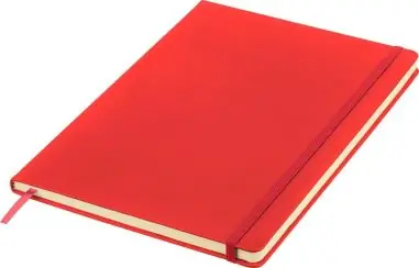 Cuaderno A4 PU reciclado 96p 65gsm FSC banda elástica