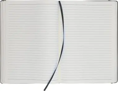 Cuaderno A4 PU reciclado 96p 65gsm FSC banda elástica