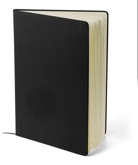 Cuaderno A4 PU reciclado 96p 65gsm FSC banda elástica
