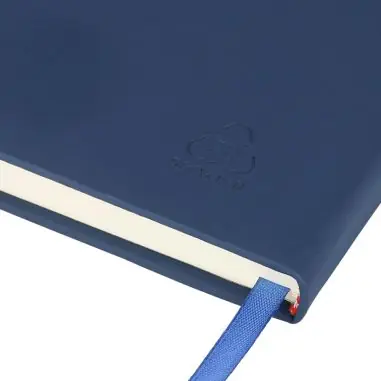 Cuaderno A4 PU reciclado 96p 65gsm FSC banda elástica
