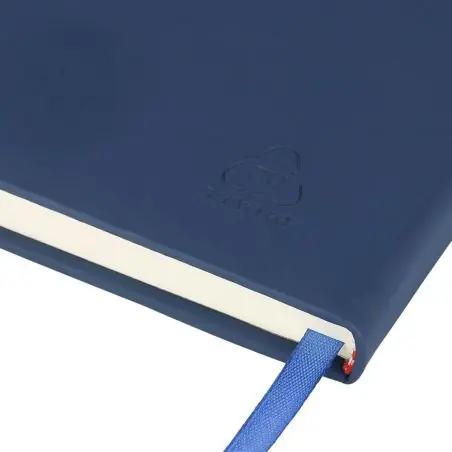 Cuaderno A4 PU reciclado 96p 65gsm FSC banda elástica