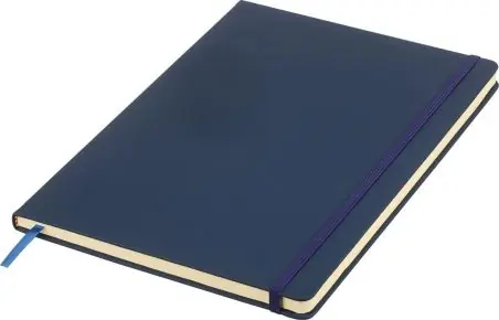 Cuaderno A4 PU reciclado 96p 65gsm FSC banda elástica